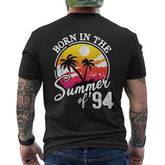 Né À L'été 94 Né À L'été 1994 Anniversaire T-shirt imprimé au dos - Cadeauxyz