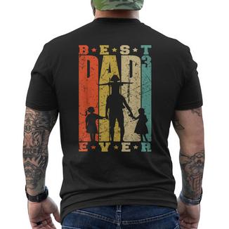 Papà Di 3 Figlie Regalo Festa Del Papà Padre Di Tre Figlie T-shirt da uomo con stampa posteriore - Novitaregali