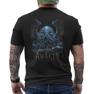 Réveillez Les Profondeurs T-shirt imprimé au dos - Cadeauxyz