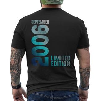 Septembre 2006 Année 2006 Anniversaire Édition Limitée T-shirt imprimé au dos - Cadeauxyz