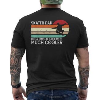 Skater Dadkateboardingintage Retro Pattinatori Papà Regalo T-shirt da uomo con stampa posteriore - Novitaregali