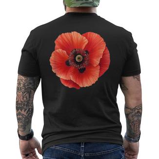 Superbe Motif Fleurs De Coquelicot T-shirt imprimé au dos - Cadeauxyz