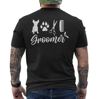 Toiletteur Mignon Toilettage Chien Chiens T-shirt imprimé au dos - Cadeauxyz