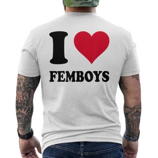 Ich Liebe Femboys T-shirt imprimé au dos - Cadeauxyz