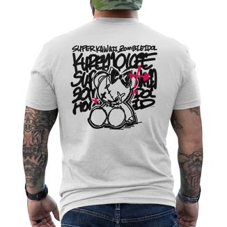 【クレイジー・オリー】Super Kawaii Zombie Idol 白 メンズTシャツ バックプリント - Kawaiitshirt