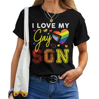 Io Amo Il Mio Gay Figlio Lgbt Orgoglio Mamma Papà Maglietta da donna - Novitaregali