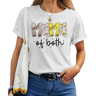 Mama Of Both Baseball Softball Mom Mother's Day Women T-shirt - Thegiftio