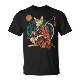 Adorable Chatphynx Mignon Japonais Animetuffamourai Cat Ninja Manche Longue T-Shirt - Cadeauxyz