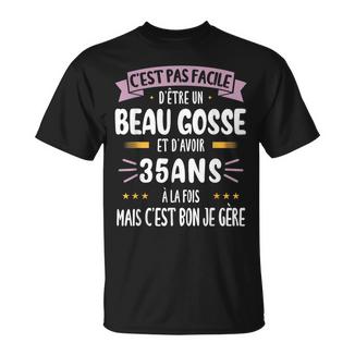 Cadeau Anniversaire Original Homme 35 Ans Beau Gosse Humour T-Shirt - Cadeauxyz