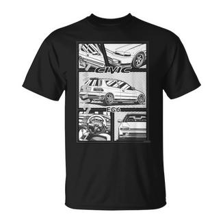 Civic Par Exemple 6Oitures Japonaises T-Shirt - Cadeauxyz