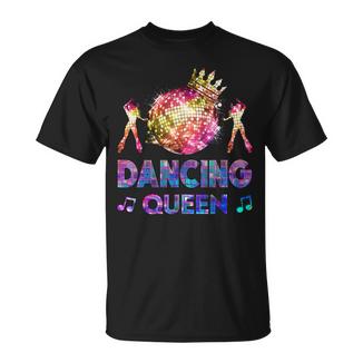Dancing Queen Dance Mom Disco Ball Vintage 70S Women T-Shirt - Monsterry