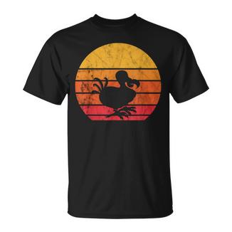 Dodo Bird Dronte Flotless Oiseau Rétrointageunset T-Shirt - Cadeauxyz