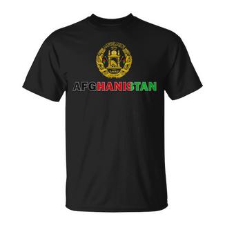 Emblema De La Bandera De Afganistánímbolo Nacional De La Bandera Afgana Ropa Camiseta unisex - Regaloses
