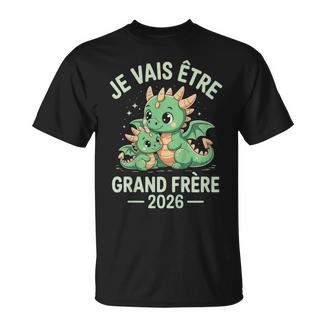 Enfant Grand Frère 2026 Futur Grand Frère 2026 Dino T-Shirt - Cadeauxyz