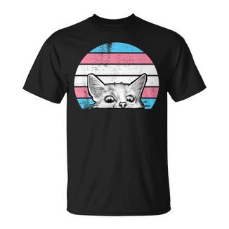Gato Divertido Y Puesta Deol En Colores Transgénero Camiseta unisex - Regaloses