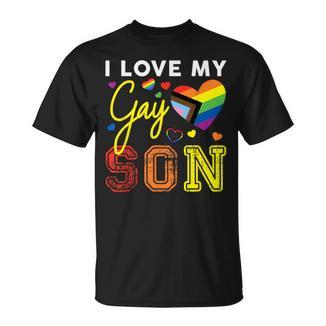 Io Amo Il Mio Gay Figlio Lgbt Orgoglio Mamma Papà Maglietta - Novitaregali