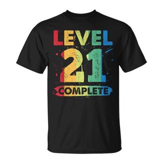Level 21 Complete 21 Aniversario De Boda 21 Años Camiseta unisex - Regaloses