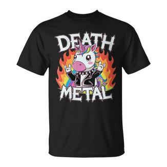 Licorne Arc-En-Ciel Amusanteêtements Arc-En-Ciel Death Metal T-Shirt - Cadeauxyz
