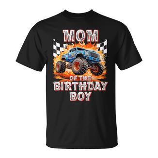 Mom Of The Birthday Boy Monster Truck Birthday T-Shirt - Monsterry