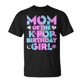 Mom Of The K-Pop Birthday Girl Matching Family Mommy Mother T-Shirt - Monsterry