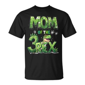 Mom Of The Three Rex Birthday Boy Dinosaur Family Matching T-Shirt - Thegiftio