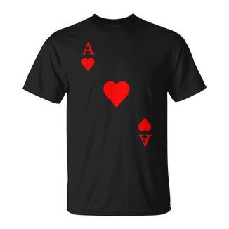 Naipes As De Corazones Carnaval Disfraz Póker Camiseta unisex - Regaloses