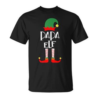 Papa Elf Familienoutfit Familie Partnerlook Weihnachten T-Shirt - Seseable