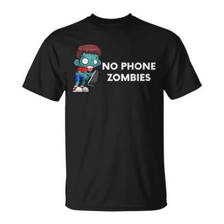 Pas De Zombies Téléphoniques T-Shirt - Cadeauxyz