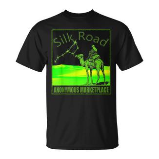 Silk Road Mercado Anónimo Blockchain Dark Web Cripto Camiseta unisex - Regaloses