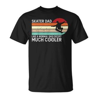 Skater Dadkateboardingintage Retro Pattinatori Papà Regalo Maglietta - Novitaregali