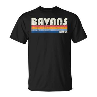 Style Rétrointage Des Années 70 Et 80 Bavans France T-Shirt - Cadeauxyz