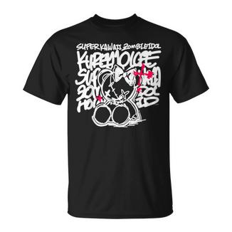 【クレイジー・オリー】Super Kawaii Zombie Idol 黒 Tシャツ - Kawaiitshirt