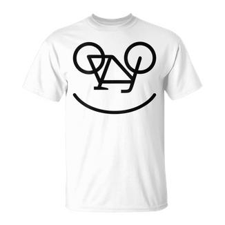 Bicicletaonrisa Divertida Bicicleta Cuello Camiseta unisex - Regaloses