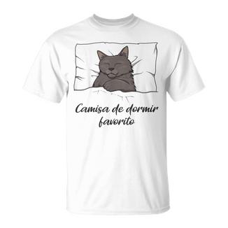 Camisa De Dormir Gato Pijama Gato Camiseta unisex - Regaloses