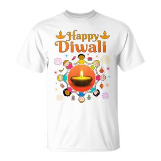 Happy Diwali Para Niños Deseos Deepavali Festival De Luces Camiseta unisex - Regaloses