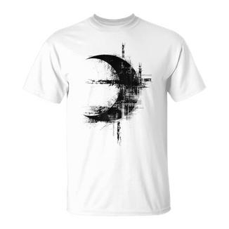 Luna Arte Dibujo Abstracto Ilustración Gráfica Luna Camiseta unisex - Regaloses