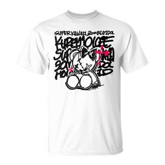 【クレイジー・オリー】Super Kawaii Zombie Idol 白 Tシャツ - Kawaiitshirt